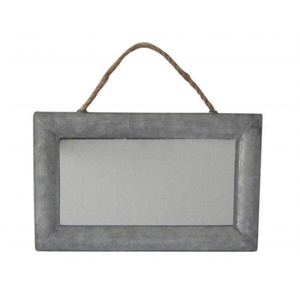 Cheungs Rattan Cheungs Rattan FP-3598 Rectangular Mirror with Galvanized Metal Frame and Hanging Rope - Silver FP-3598 - main